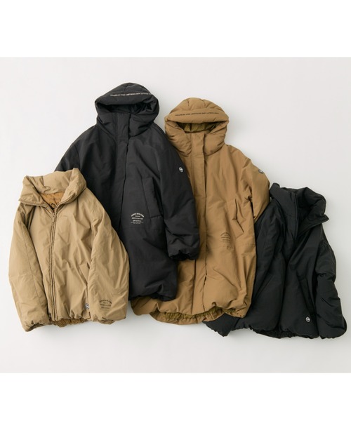 PUAL CE CIN リサイクルダウンジップアップフードジャケット リサイクルダウンジップアップフードジャケット | PUAL CE CIN