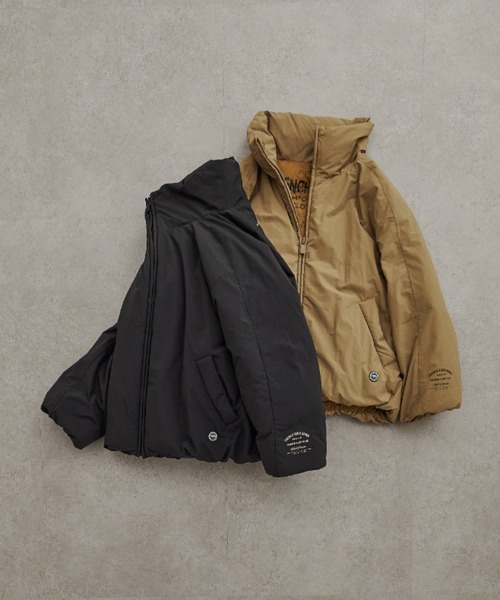 PUAL CE CIN（ピュアルセシン）の「フレンチダックダウン ジップアップジャケット（ダウンジャケット/コート・レディース・ベージュ/ブラック・FREE）」の3枚目の写真