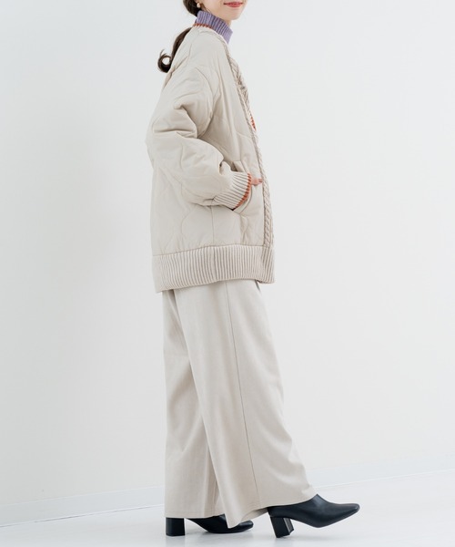 refinedworks(リファインドワークス)の「【refinedworks】異素材 ドッキングアウター(その他アウター・レディース・ベージュ/ブラック/カーキ・FREE)」の20枚目の写真