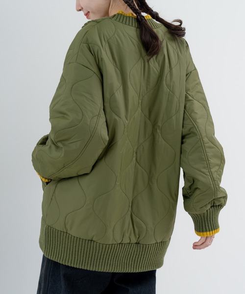 refinedworks(リファインドワークス)の「【refinedworks】異素材 ドッキングアウター(その他アウター・レディース・ベージュ/ブラック/カーキ・FREE)」の10枚目の写真