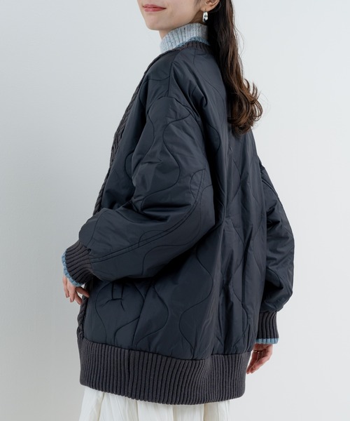 refinedworks(リファインドワークス)の「【refinedworks】異素材 ドッキングアウター(その他アウター・レディース・ベージュ/ブラック/カーキ・FREE)」の17枚目の写真