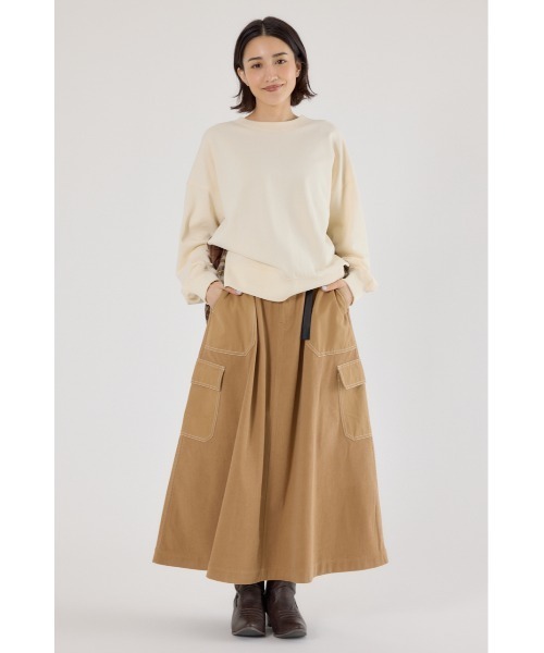 RODEO CROWNS WIDE BOWL(ロデオクラウンズワイドボウル)の「テープベルト異素材切替カーゴスカート(スカート・レディース・ブラック/ベージュ/グリーン・FREE)」の8枚目の写真