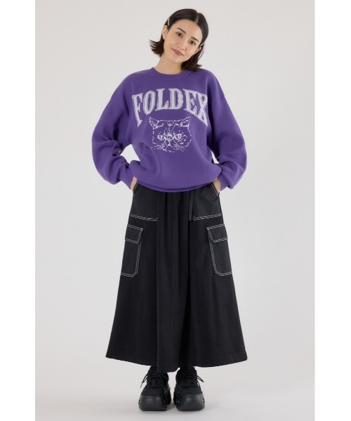 RODEO CROWNS WIDE BOWL(ロデオクラウンズワイドボウル)の「テープベルト異素材切替カーゴスカート(スカート・レディース・ブラック/ベージュ/グリーン・FREE)」の13枚目の写真