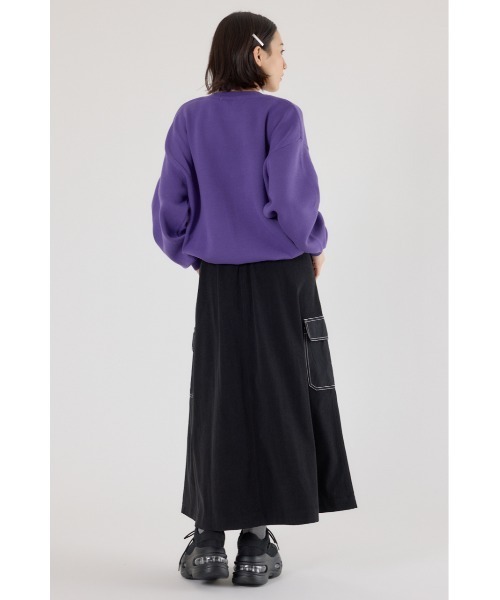 RODEO CROWNS WIDE BOWL(ロデオクラウンズワイドボウル)の「テープベルト異素材切替カーゴスカート(スカート・レディース・ブラック/ベージュ/グリーン・FREE)」の14枚目の写真