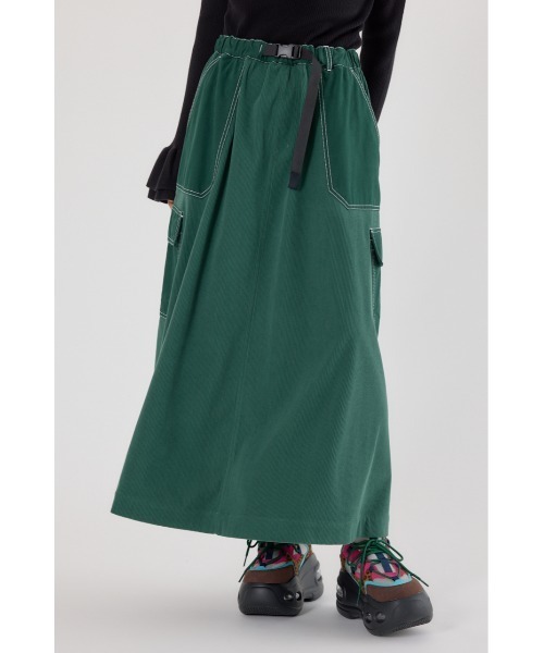 RODEO CROWNS WIDE BOWL(ロデオクラウンズワイドボウル)の「テープベルト異素材切替カーゴスカート(スカート・レディース・ブラック/ベージュ/グリーン・FREE)」の16枚目の写真