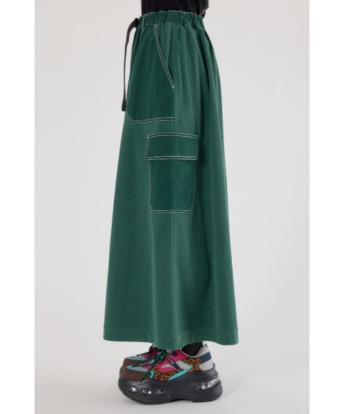 RODEO CROWNS WIDE BOWL(ロデオクラウンズワイドボウル)の「テープベルト異素材切替カーゴスカート(スカート・レディース・ブラック/ベージュ/グリーン・FREE)」の22枚目の写真