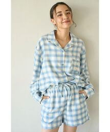 gelato pique（ジェラートピケ）の「プレッピーネルチェックシャツ（ルームウェア/パジャマ）」