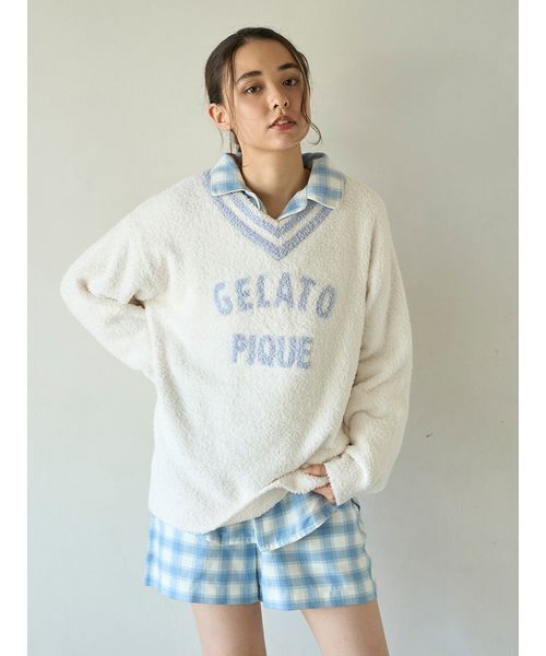 gelato pique（ジェラートピケ）の「プレッピーネルチェックシャツ