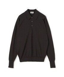 JOHN SMEDLEY DORSET メリノウール ポロカラープルオーバーニット