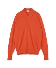 JOHN SMEDLEY  DORSET メリノウール ポロカラープルオーバーニット