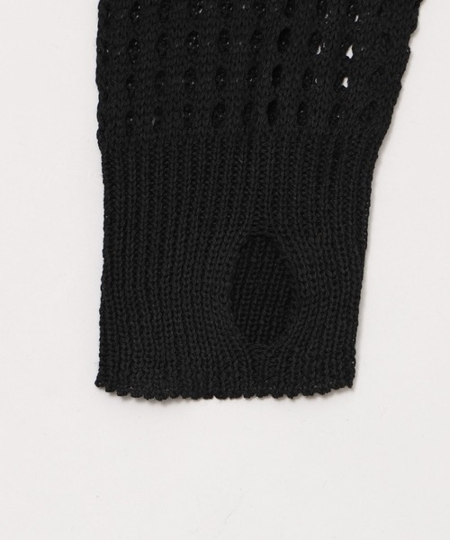 Figments（フィグメンツ）の「ブロックメッシュニットパーカー（パーカー・レディース・ブラック・FREE）」の7枚目の写真