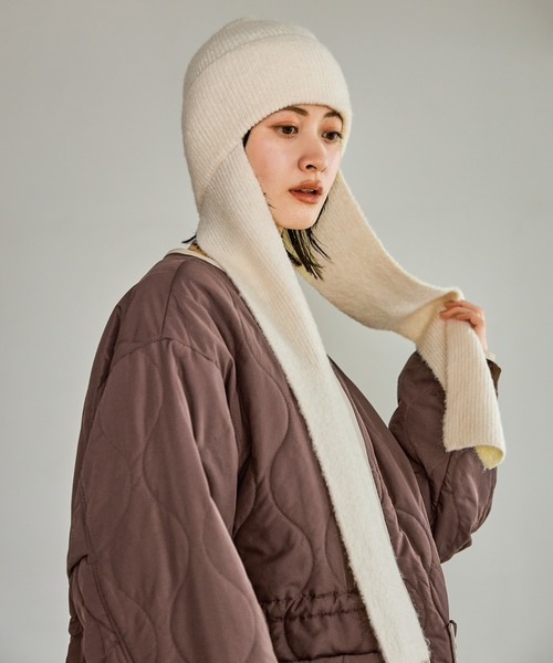 コグマ様 KAPITAL パッチワーク マフラー ビーニー ニット キャップ コグマ様 KAPITAL パッチワーク マフラー ビーニー ニット キャップ