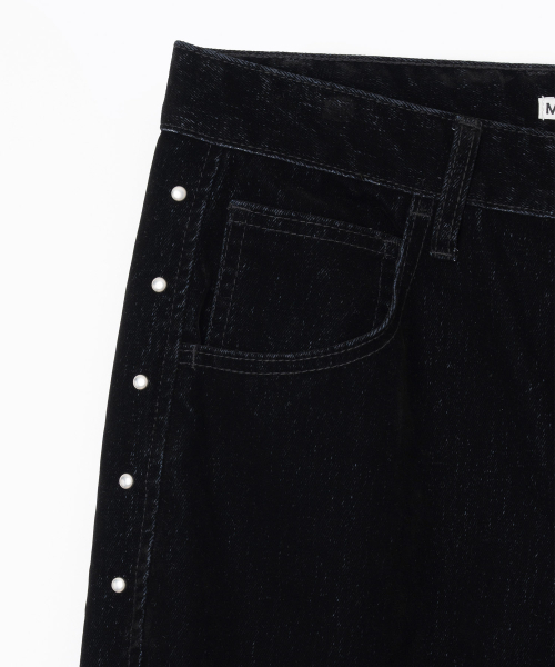 Millo Archive（ミロ アーカイブ）の「セールベルベットデニムパンツ[ブラック]（デニムパンツ・メンズ・その他・X-LARGE/MEDIUM/LARGE）」の3枚目の写真