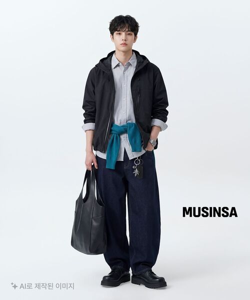 MUSINSA STANDARD（ムシンサスタンダード）の「リラックスフィットオックスフォードシャツ[グレー]（シャツ/ブラウス・メンズ・その他・LARGE/X-LARGE/XX-LARGE/XXX-LARGE/SMALL/MEDIUM）」の10枚目の写真