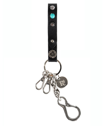 RSSC（アールエスエスシー）の「LEATHER STRAP 2WAY KEYRING - BLACK（キーケース/キーアクセサリー）」