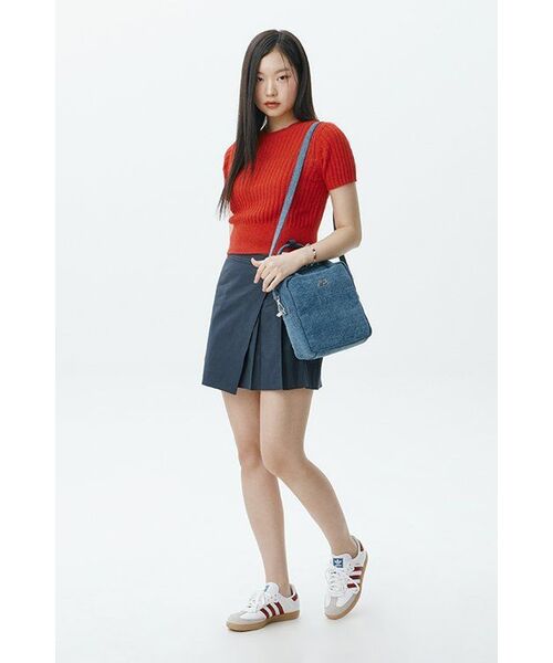 ARTID(アルティーダ)の「プリーツラップスカート_NAVY(スカート・レディース・ネイビー・SMALL/MEDIUM)」の4枚目の写真