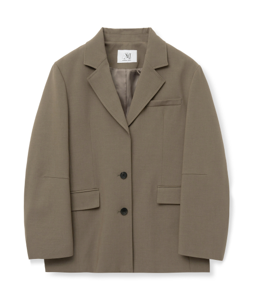 Midnight Move（ミッドナイトムーブ）の「ov jacket [brown]（テーラードジャケット・レディース・その他・FREE）」の2枚目の写真