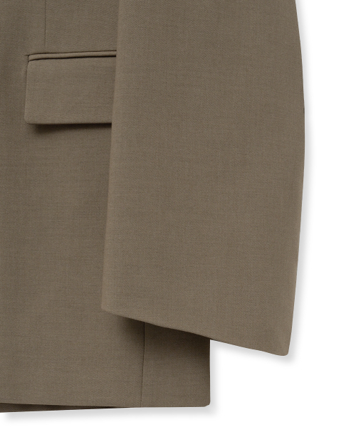 Midnight Move（ミッドナイトムーブ）の「ov jacket [brown]（テーラードジャケット・レディース・その他・FREE）」の3枚目の写真