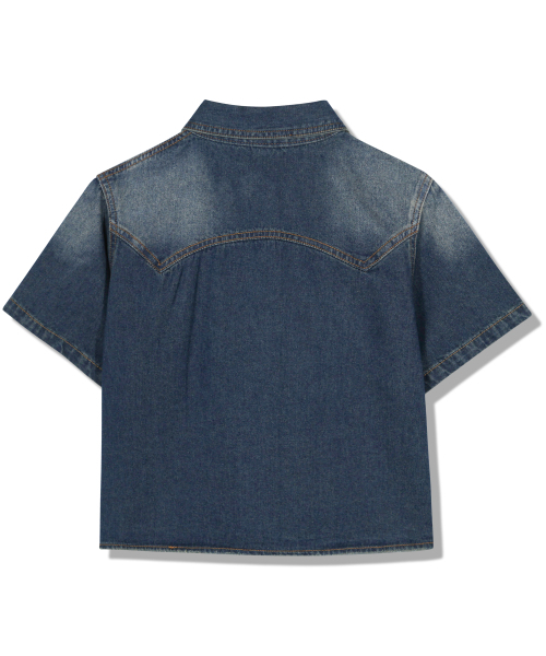 GUBIN（グビン）の「[シーズンオフ] (W) ウェスタンクロップデニムシャツ（シャツ/ブラウス・レディース・その他・SMALL/MEDIUM）」の2枚目の写真