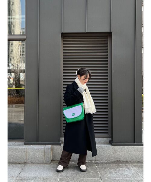 MUSINSA STANDARD WOMAN（ムシンサスタンダードウーマン）の「レディースカシミアブレンドダブルチェスターロングコート[ブラック]（チェスターコート・レディース・その他・SMALL/MEDIUM/LARGE/X-SMALL）」の22枚目の写真
