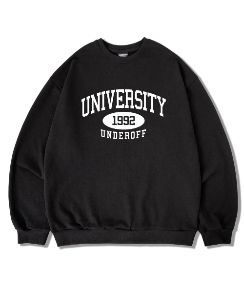 UNDEROFF(アンダーオフ)の「アセンティックリラックスドユニバーシティマンツーマンスウェットホワイトグリーン(スウェット・レディース・ライトグレー・SMALL/MEDIUM/LARGE/X-LARGE)」の5枚目の写真