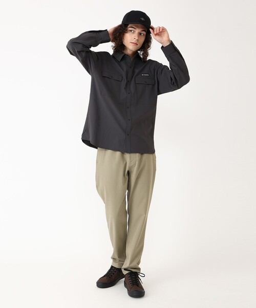 Columbia（コロンビア）の「Columbia／メンズ バルディビアリッジ シャツ UVカット 速乾／コロンビア（シャツ/ブラウス・メンズ・ブラック/グレー/ベージュ・S/L/XL/M）」の4枚目の写真