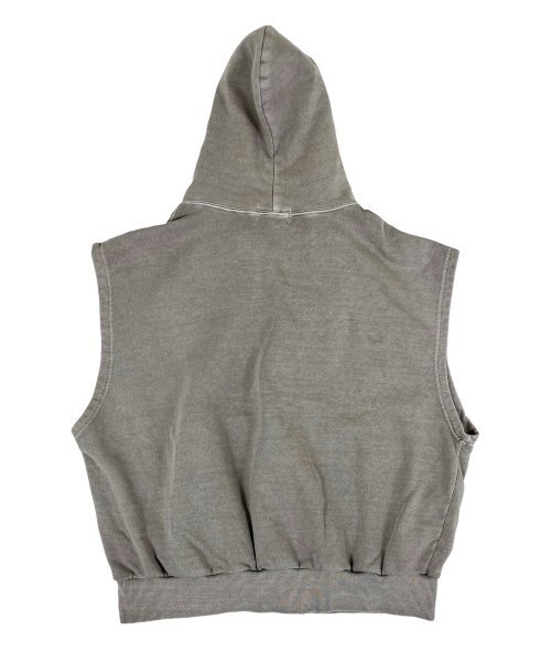 SK8ER ROCK(スケーターロック)の「Pigment Hood Zip-up Vest Stone beige(ベスト・レディース・その他・FREE)」の2枚目の写真