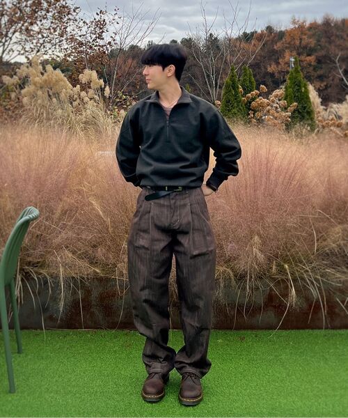 XERO（ゼロ）の「Clean Denim Deep Two Tuck Vertical Pants [Brown]（デニムパンツ・メンズ・その他・SMALL/X-LARGE/LARGE/MEDIUM）」の5枚目の写真