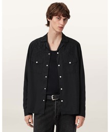 AKAN LONG SLEEVE EMBROIDERED SHIRT | AKAN 長袖 刺繍 シャツ