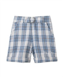 QUNTSTYLE（キュントスタイル）の「【セットアップ可能】ポケットフェイクファーチェック柄ショートパンツ（その他パンツ・キッズ）」