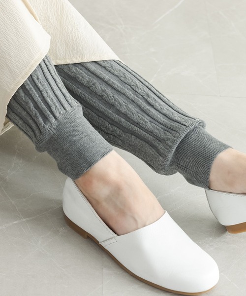 n'OrLABEL（ノアールレーベル）の「『ケーブルニットレギンス』（レギンス/スパッツ・レディース・杢グレー/ブラック・1/2）」の5枚目の写真