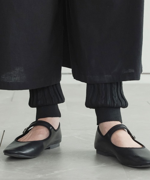 n'OrLABEL（ノアールレーベル）の「『ケーブルニットレギンス』（レギンス/スパッツ・レディース・杢グレー/ブラック・1/2）」の10枚目の写真