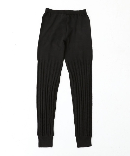 n'OrLABEL（ノアールレーベル）の「『ケーブルニットレギンス』（レギンス/スパッツ・レディース・杢グレー/ブラック・1/2）」の21枚目の写真