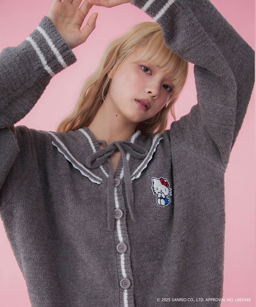 HELLO KITTY】ハローキティコラボ もこもこニット セーラー