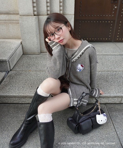 セール】【HELLO KITTY】ハローキティコラボ もこもこニット セーラー