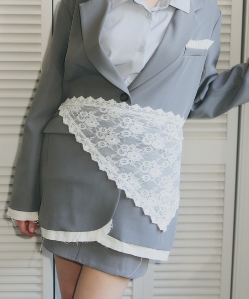 idem（イデム）の「idem big lace scarf  / マルチウェイビッグレーススカーフ（ストール/ショール・レディース・ホワイト・FREE）」の11枚目の写真