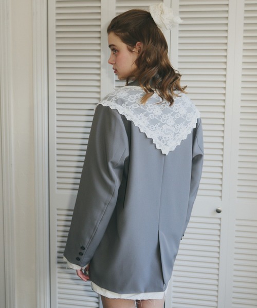 idem（イデム）の「idem big lace scarf  / マルチウェイビッグレーススカーフ（ストール/ショール・レディース・ホワイト・FREE）」の12枚目の写真