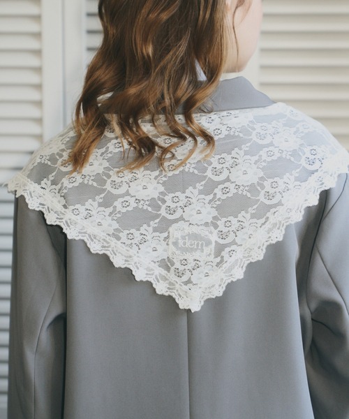 idem（イデム）の「idem big lace scarf  / マルチウェイビッグレーススカーフ（ストール/ショール・レディース・ホワイト・FREE）」の14枚目の写真