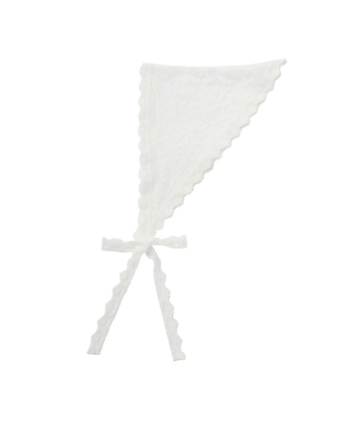 idem（イデム）の「idem big lace scarf  / マルチウェイビッグレーススカーフ（ストール/ショール・レディース・ホワイト・FREE）」の15枚目の写真