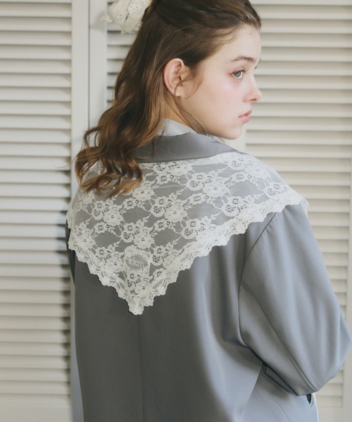 idem（イデム）の「idem big lace scarf  / マルチウェイビッグレーススカーフ（ストール/ショール・レディース・ホワイト・FREE）」の22枚目の写真