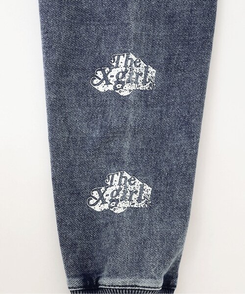 X-girl Stages（エックスガールステージス）の「ピグメントロゴ長袖Tシャツ（Tシャツ/カットソー・キッズ・ブルー/チャコール・100cm/120cm/80ｃｍ/90cm/140cm/110cm/130cm）」の3枚目の写真