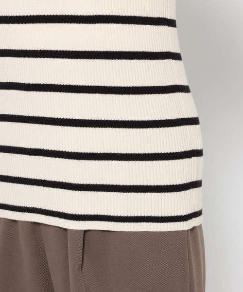 mysty woman(ミスティウーマン)の「袖レイヤード配色ニット 636274(ニット/セーター・レディース・グレー/ブラック系その他/アイボリー/ブラック・FREE)」の21枚目の写真