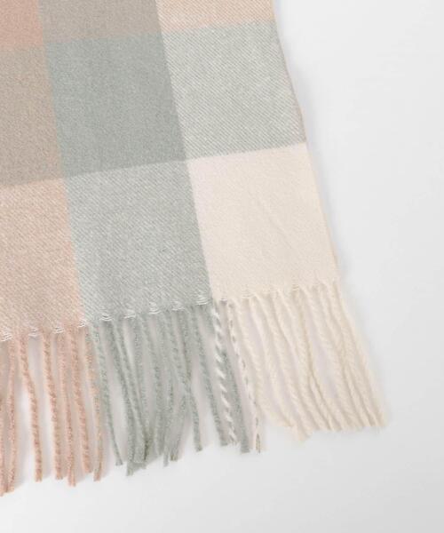 URBAN RESEARCH Sonny Label（アーバンリサーチサニーレーベル）の「ブロックチェックストール（ストール/ショール・レディース・グレー系その他/ブラウン系その他/ベージュ系その他・ONE）」の8枚目の写真