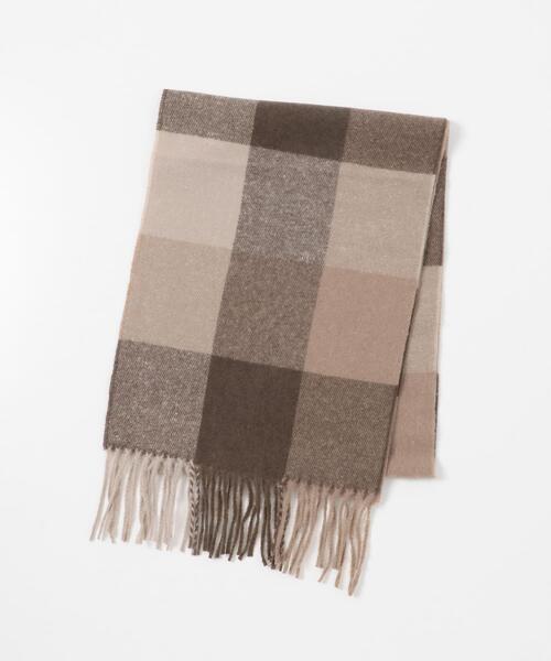URBAN RESEARCH Sonny Label（アーバンリサーチサニーレーベル）の「ブロックチェックストール（ストール/ショール・レディース・グレー系その他/ブラウン系その他/ベージュ系その他・ONE）」の5枚目の写真