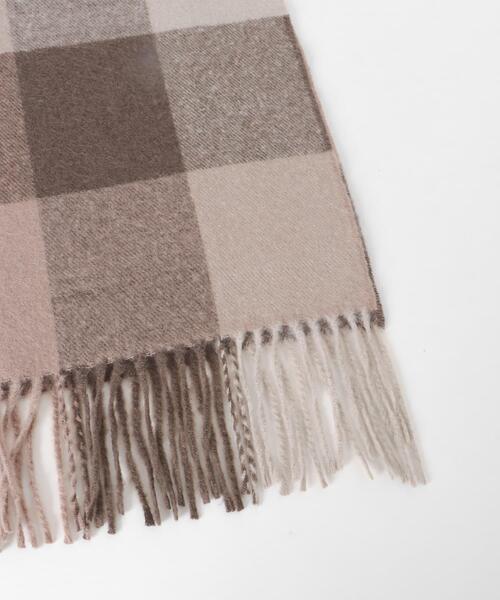 URBAN RESEARCH Sonny Label（アーバンリサーチサニーレーベル）の「ブロックチェックストール（ストール/ショール・レディース・グレー系その他/ブラウン系その他/ベージュ系その他・ONE）」の4枚目の写真