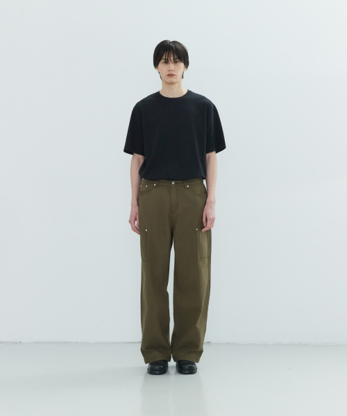 LEIRE（ルアール）の「オックスフォードサイドポケットワークパンツ[カーキ]（デニムパンツ・メンズ・その他・MEDIUM/LARGE/X-LARGE）」の5枚目の写真