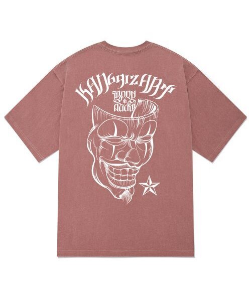 KAN6312(カン6312)の「KTPP0096 チカノピグメント半袖Tシャツ - ピンク(Tシャツ/カットソー・メンズ・その他・MEDIUM/LARGE/X-LARGE)」の1枚目の写真