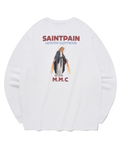 SAINTPAIN（セイントペイン）の「SP グレースマリーロングスリーブ-ホワイト（Tシャツ/カットソー・メンズ・その他・LARGE/MEDIUM）」の3枚目の写真