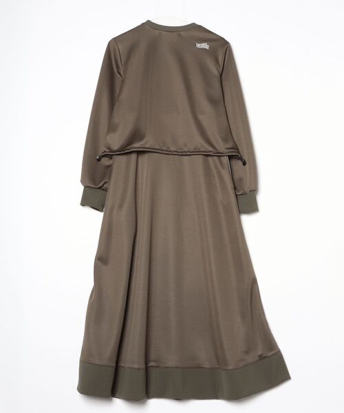 DOUBLE STANDARD CLOTHING（ダブルスタンダードクロージング）の「ブライトキング トラックレイヤードワンピース（ワンピース・レディース・カーキ/ブラック・36/38）」の3枚目の写真