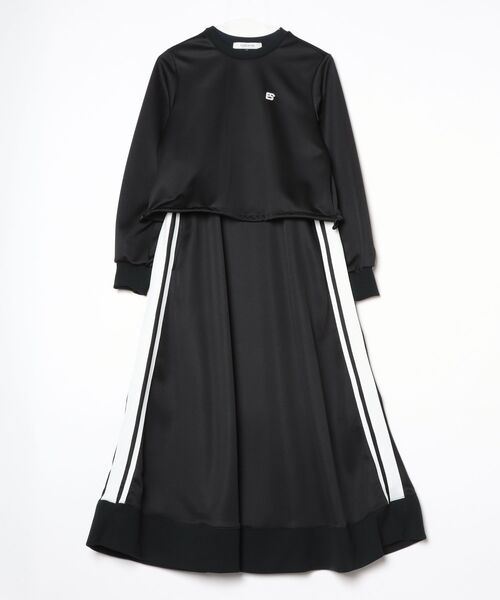 DOUBLE STANDARD CLOTHING（ダブルスタンダードクロージング）の「ブライトキング トラックレイヤードワンピース（ワンピース・レディース・カーキ/ブラック・36/38）」の21枚目の写真